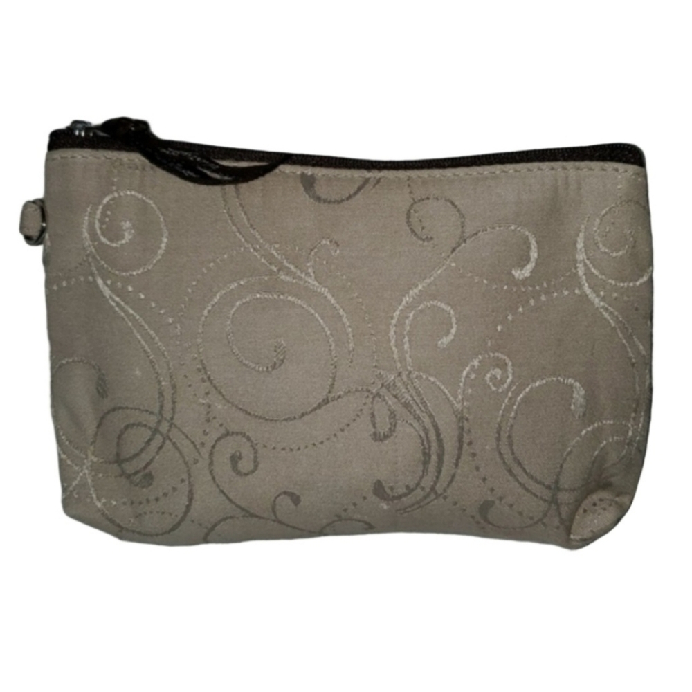 Thirty-One Tan Cosmetic Pouch